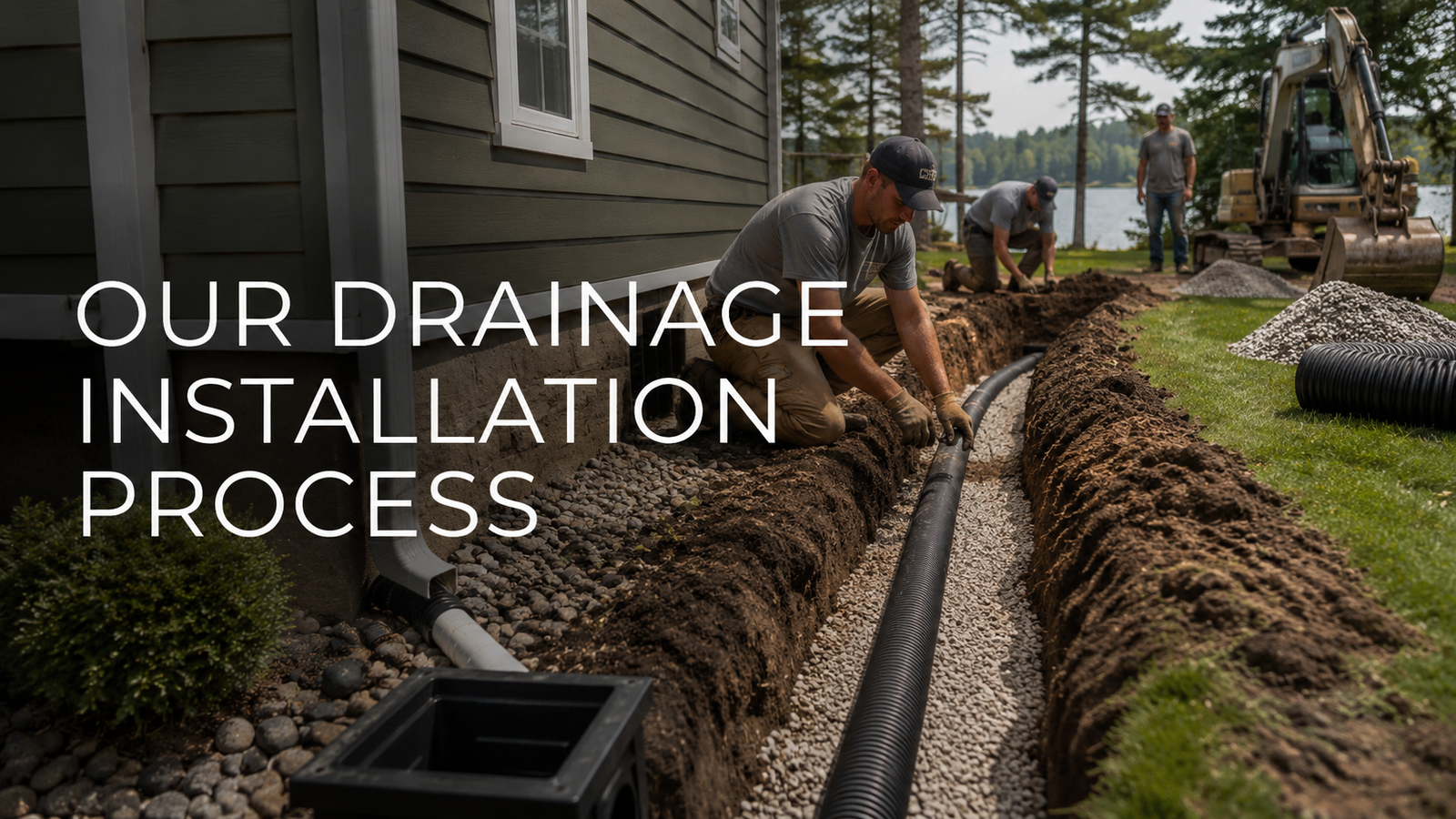 our drainage installation process