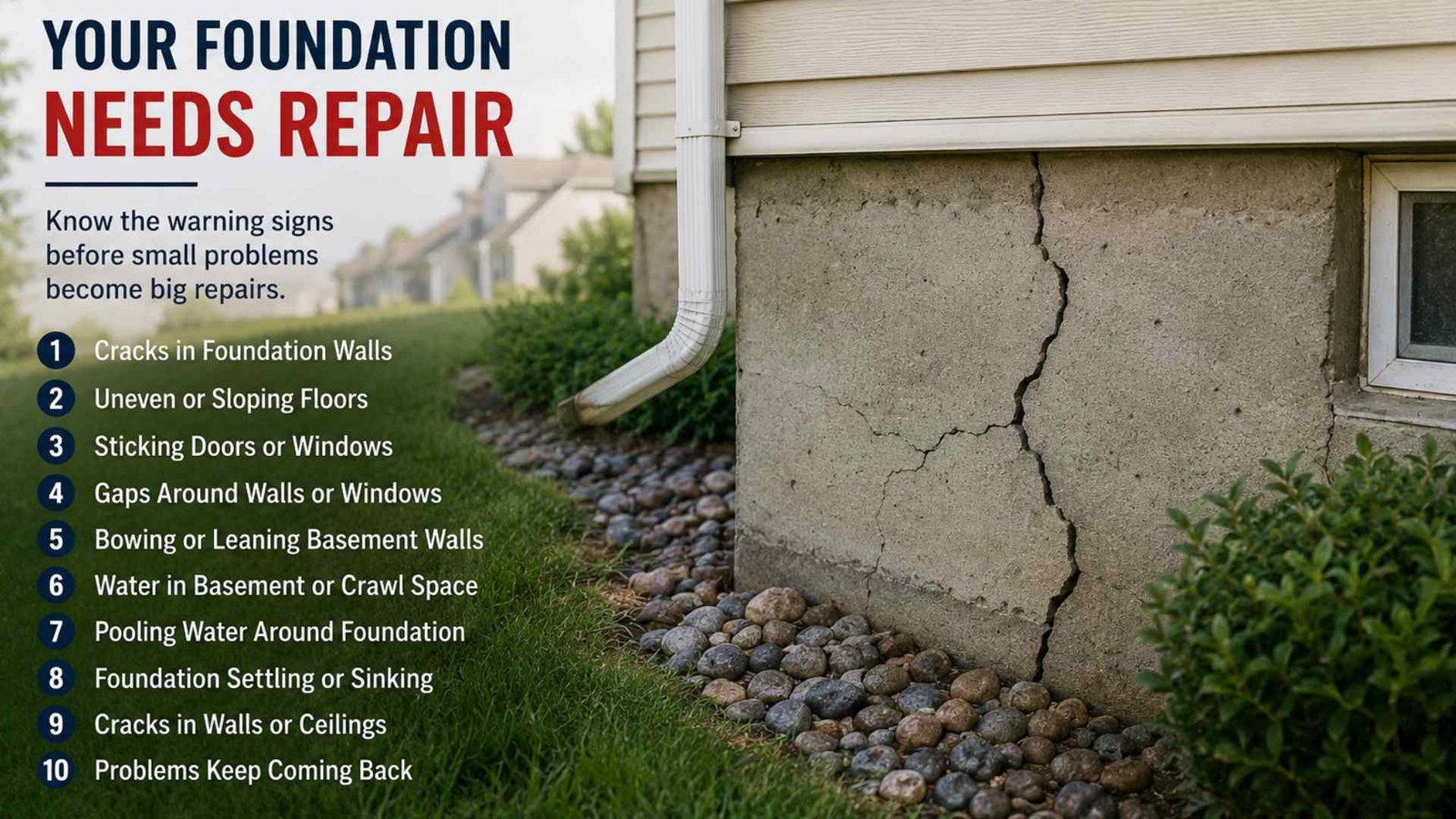 10 signs your foundation needs repair