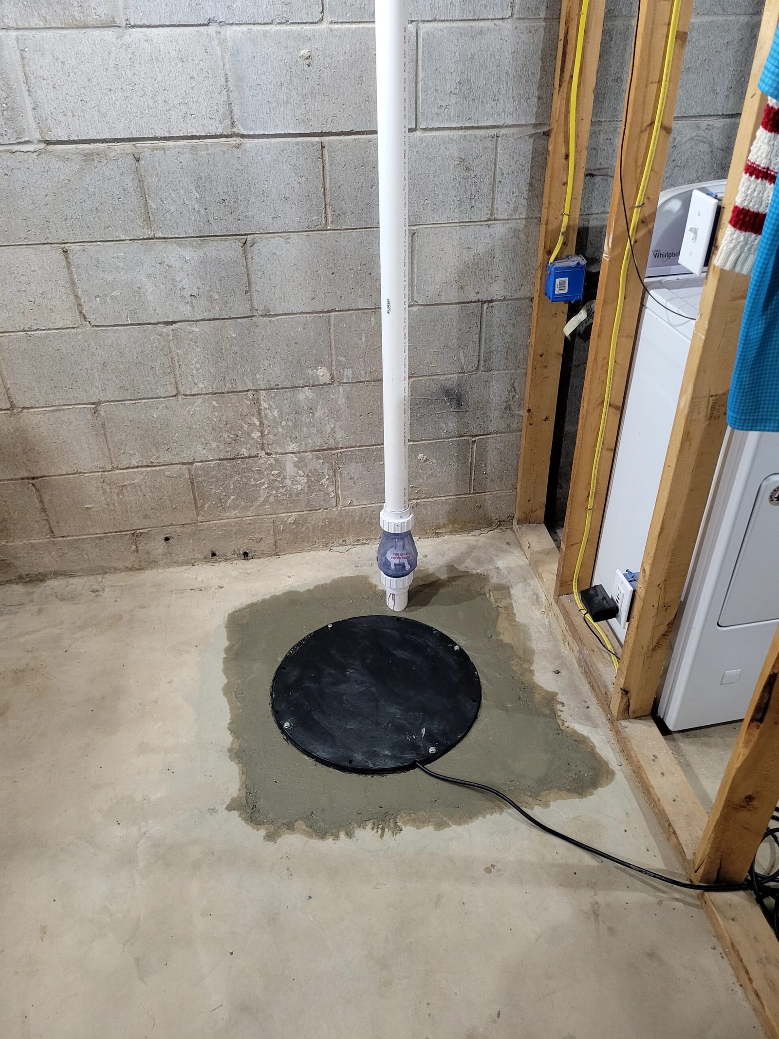 sump pump install main picture