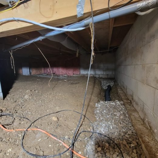 Basement waterproofing and drainage services in Traverse City MI by H2O Drainage Systems