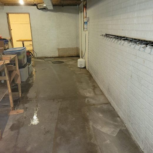 interior drainagae system poured wall foundation