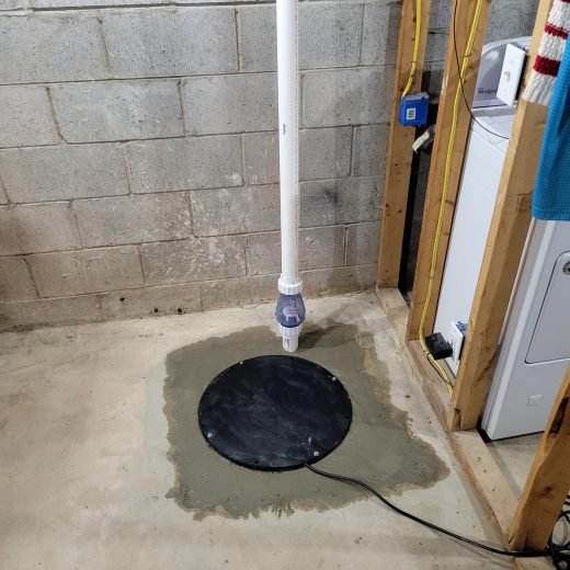 sump pump install main picture