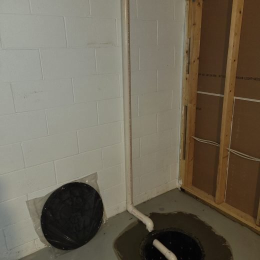 sump pump installing